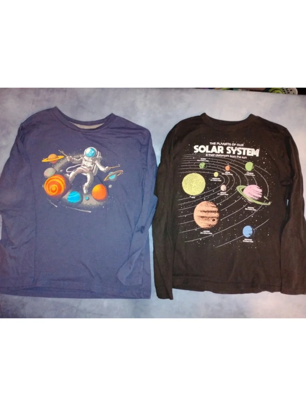 Boys 14/16 space themed long sleeves